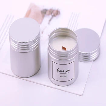 750ml Aluminum Metal Tin Container Box 3/6/9pcs Large Size Candle Jars Metal Gift Box Lip Balm Cosmetic Container Refillable Bottles Cream Jar 6