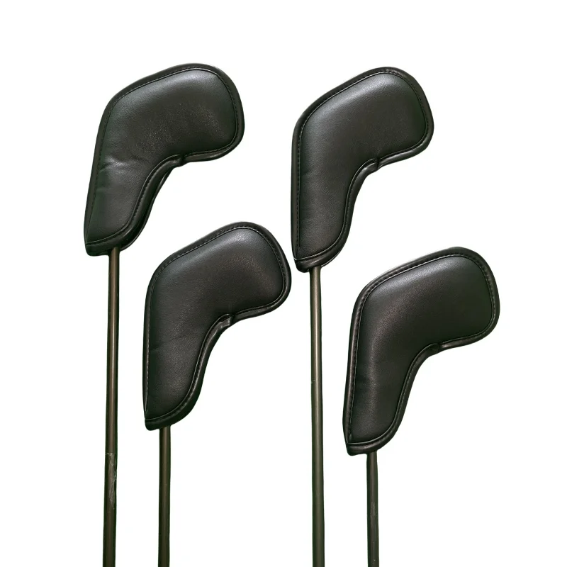 For Sand Wedges Headcovers Golf Iron Club Head Cover Big Number Long Neck Black/White Pu Leather 48 50 52 54 56 58 60 Degree 4