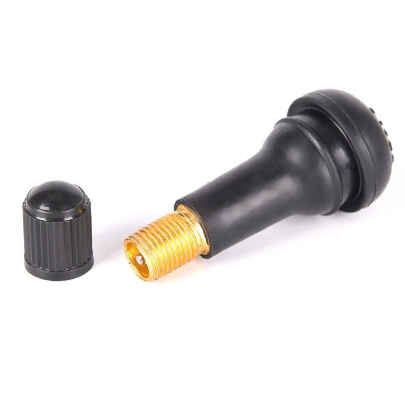 Bicycle Car Wheel Tire Valve Stems 5Pcs/set with Caps Black TR413 Tubeless Tyre Rubber Valves With Dust Caps bicycle tire valve cap,bicycle valve cap,bicycle air valve,bicycle tubeless valve,bicycle valve,valve cap,valve caps,air tyre valve stem
