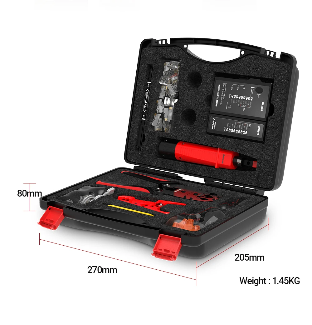 AMPCOM Lan Tester Tool Set, cabo Ethernet