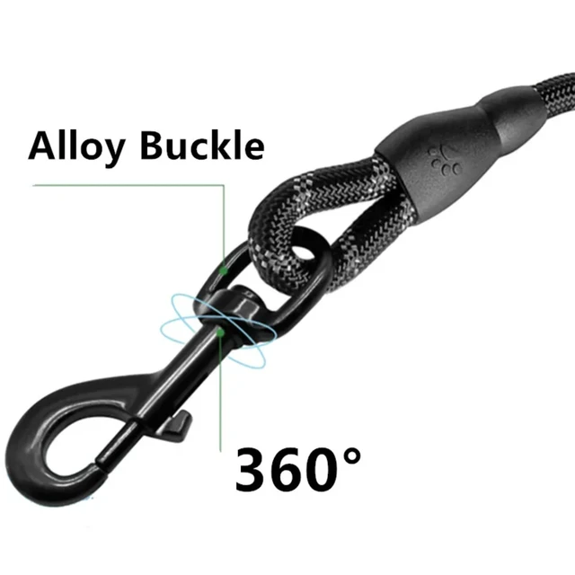 Dog Leash Short Leashes for Large Dog Walking Reflective Dogs Leash Comfortable Handle Pet Chain Rope Dogs Leashes Pet Supplies 3
