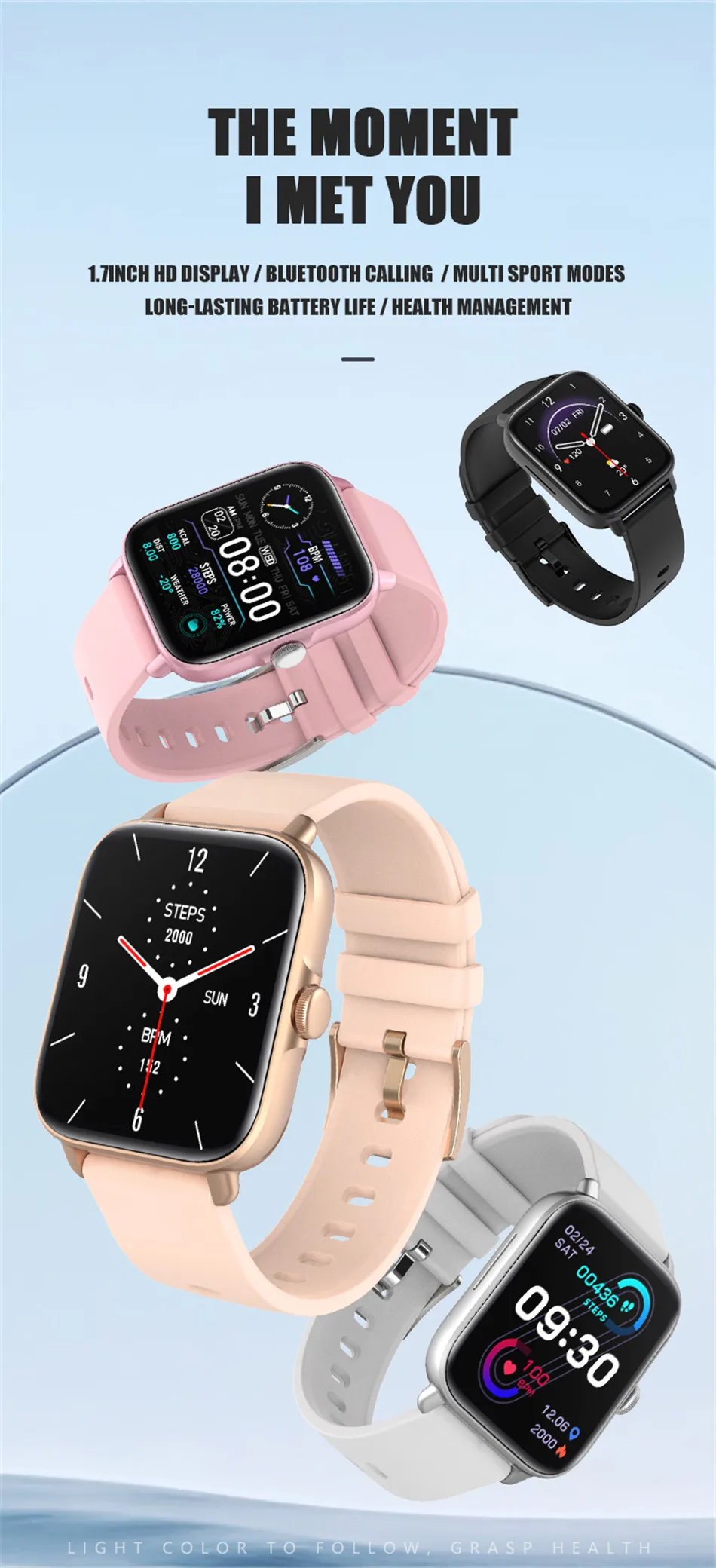 2022 New Smart Watch Women Men For Xiaomi smart Bracelet Exercise Activity Tracker IP68 Waterproof Sport Ladies Call Smart Watch