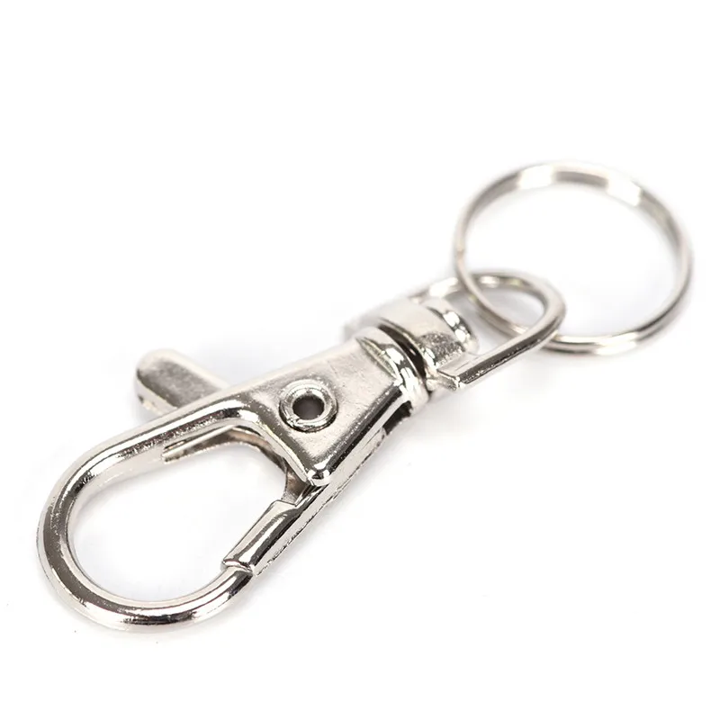 10PC Silver Swivel Trigger Clips Snap Lobster Clasp Hook Bag Key Ring Hooks Gift 5