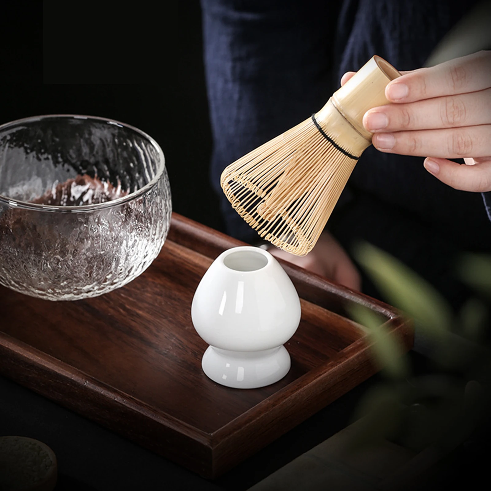 Matcha Set Bamboo Whisk Scoop Ceramic Matcha Bowl Home Tea-making Tools Accessories Tea Set Birthday Gifts 3/4pcs