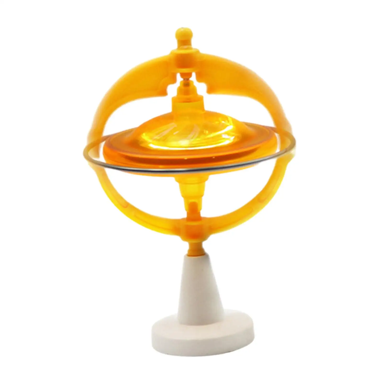 Flashing Gyroscope with Pull String Colorful Decompression Educational Gift Gyro Toy for Children Toddlers Girls Boys Teens Kids