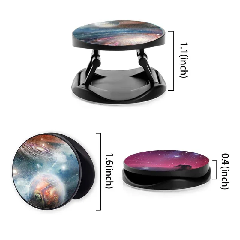 40 Pieces Blank Sublimation Phone Holders Collapsible Phone Stands Adhesive Finger Holders Phone Brackets