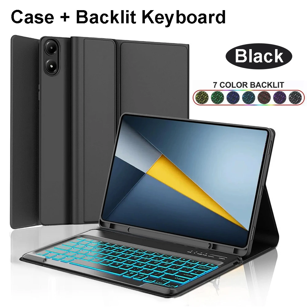 Bluetooth Wireless Tablet Stand Case - Protective Smart Folio Cover in Sleek Design