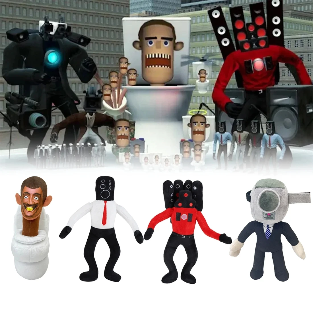 38 Pz Skibidi Toilet Peluche Peluche Cameraman Tv Man Skibidi Dop Dop Sì Sì Titans Camcordeman Speakerman Speaker Man Doll