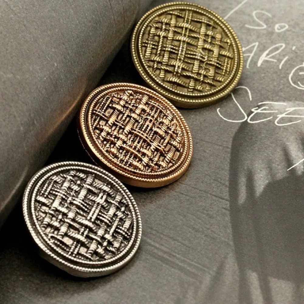Circular Vintage Metal Buttons for Clothing Decoration Hand Sewn Buttons Jackets Suits Sweaters Shirt 10 Pcs 15/20/25mm