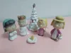 Resin Peanut Crafts for Holidays, Christmas Tree, Cartoon Ornaments, Pageant Nativity Figurines 1