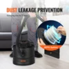 VEVOR Ash Vacuum Cleaner 4 Gallon with 1200W Powerful Suction Ash Vac Collector with 47.2 in Flexible Hose for Fireplaces Grills 4