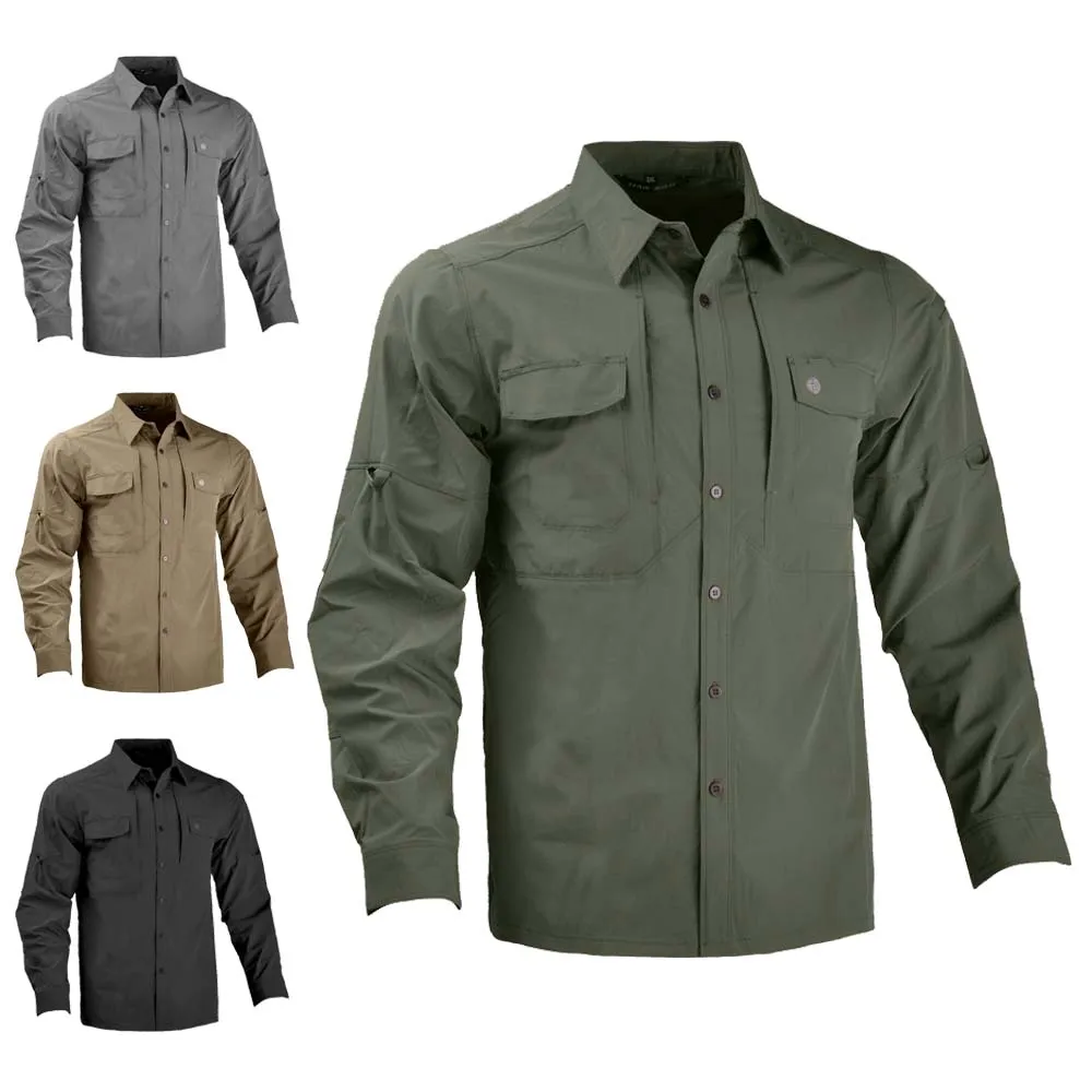 

Outdoor Tactical Shirt Army Combat Hiking Shirts Men Military Clothing Camping T Shirt Airsoft Hunting Clothes Cargo Work Shirt