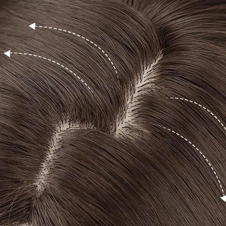 Grey Brown Synthetic Lace Front Wig for Women Cosplay