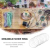 10 Pcs Simple Dreamcatcher Round Metal Ring Plating Ring Hand-made Dress Accessory for Woman Girl (10cm) 4