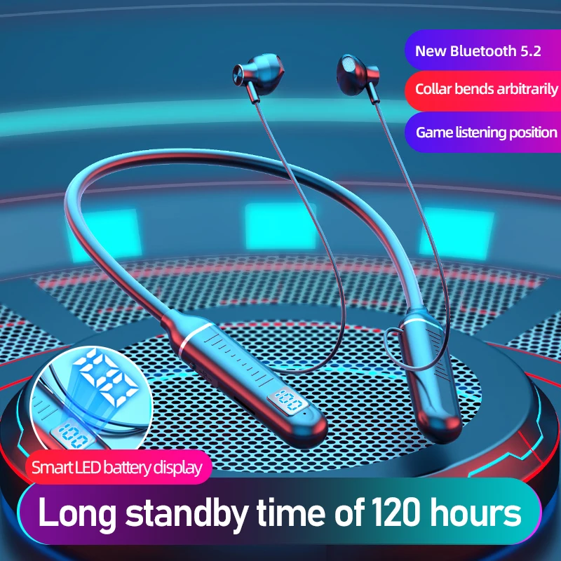 

YOVONINE NEW Wireless Headphones with TF Card In Ear Stereo Earphone Bluetooth 5.2 Sport Waterproof Headset 120h Music for Phone