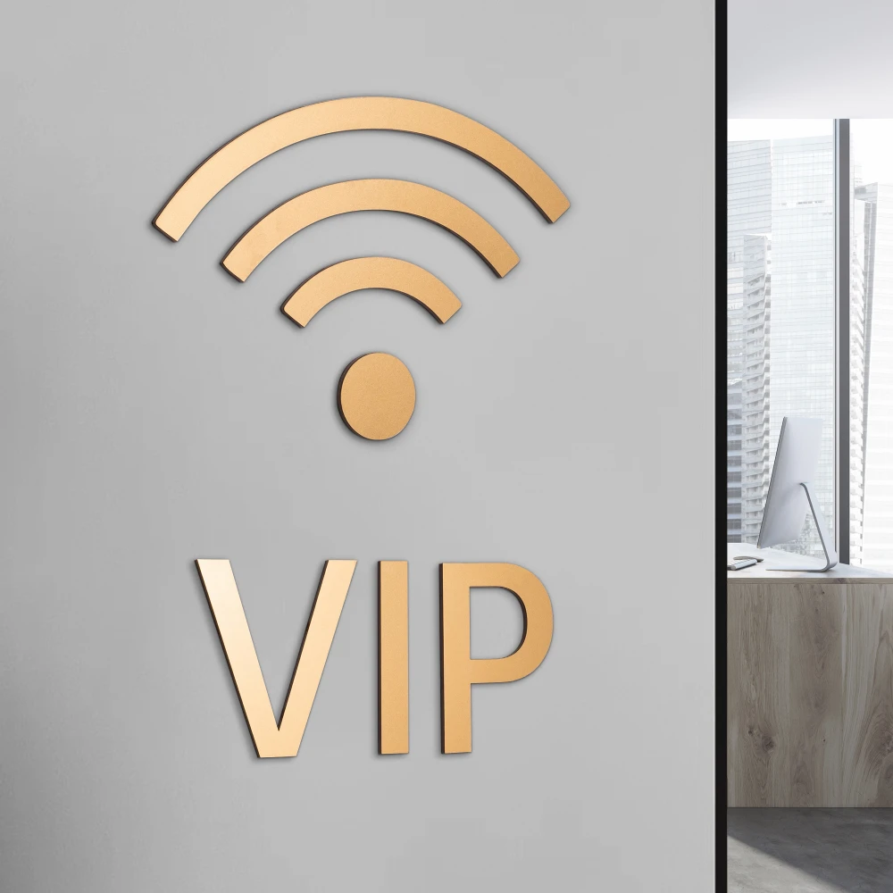 MD Acrylic Door Sign WIFI No Smoking Bedroom Washer Lift Stair Arrow Tool Cafe Bathtub Shower Dress Room Customize Wall Symbol door signs 3d acrylic wall signs
