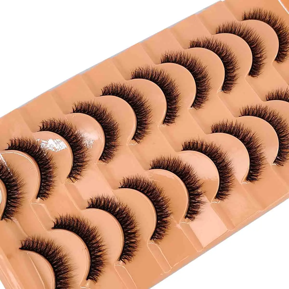Neue 10 Paar Wimpern Make-up weiche flauschige Nerz falsche Wimpern dicke handgemachte Volumen Nerz Wimpern Faux Cilos natürliche gefälschte Wimpern – Detail 32