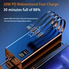 120W 50000mAh High Capacity Power Bank 4 in 1 Cables Fast Charging Powerbank Portable Battery Charger For iPhone Samsung Xiaomi 3