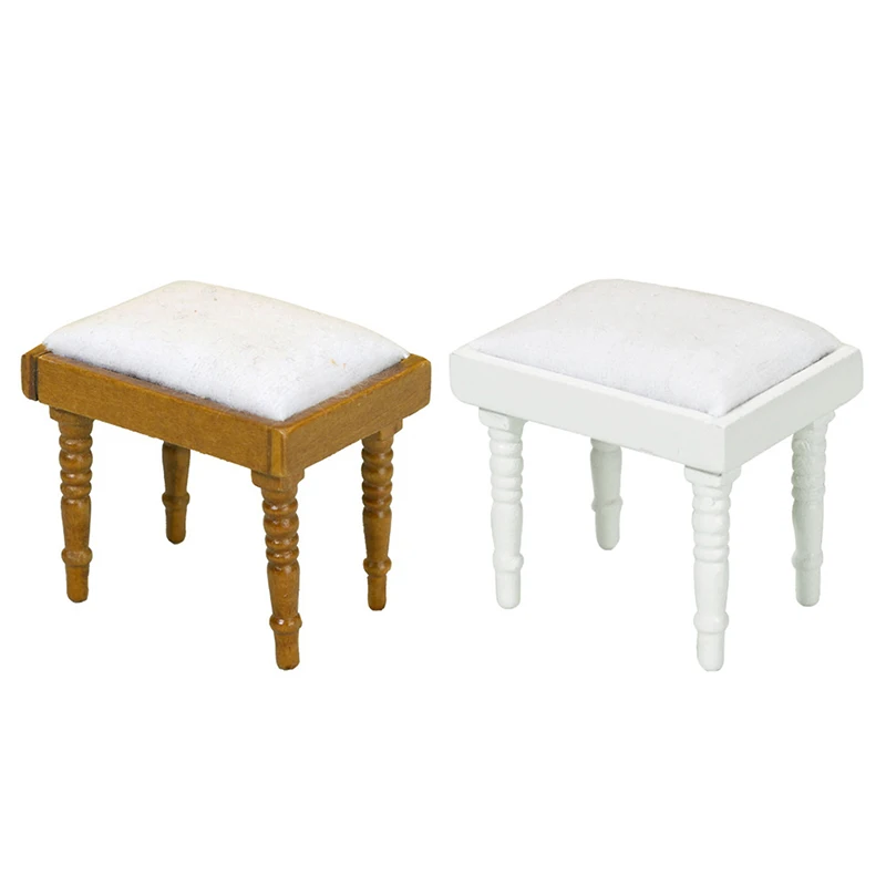 

1 шт. 1:12 миниатюрный деревянный стул для кукольного домика, искусственный стул, мебель для спальни, гостиной, декоративная игрушка