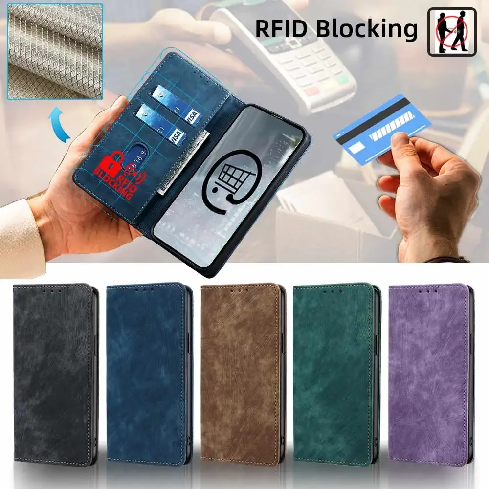 Premium Business Leather Flip Cover – Book Style Magnetic Wallet Case with Protective Features