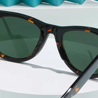 ROGBAE lunettes de soleil inclinables hommes classiques lentille en verre lunettes de soleil en acétate R214s marque de luxe Rivet Design lunettes femme lunettes de soleil 3