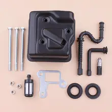 

Exhaust Muffler For Stihl MS390 MS310 MS290 039 029 Fuel Oil Filter Line Seal Bracket Bolt Gasket Chainsaw