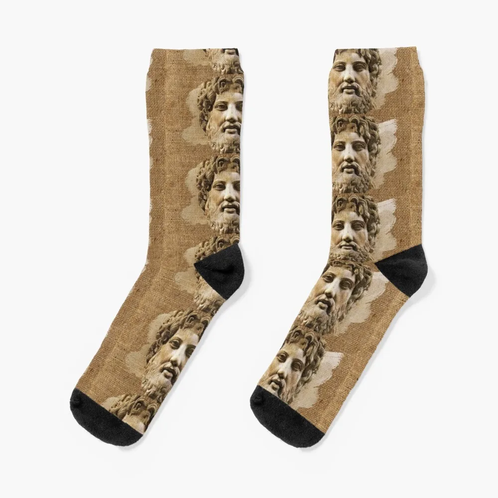 Zeus The Father Of Ancient Greek Gods V3 Socks Funny Gifts Thermal Socks Men ash of gods redemption pc