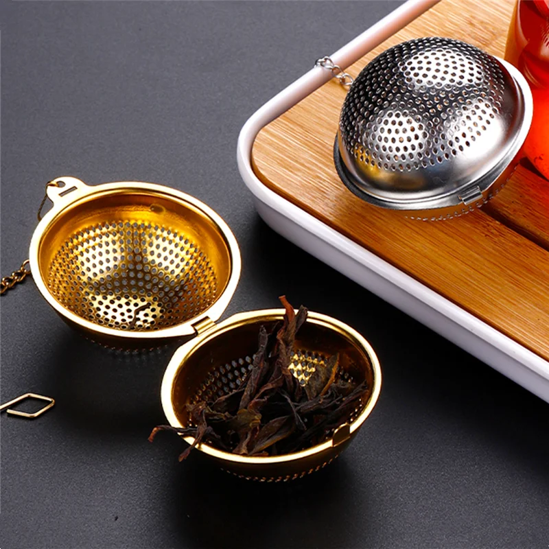 

Spherical Stainless Steel Tea Leaf Infuser Coffee Spice Teapots Tea Strainer Ball Filter Home Kitchen Teaware Accessories