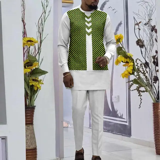 Mustapha 2 Piece Ankara Dashiki Shirt and Trouser