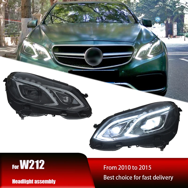 ステアリングレンズ付きLEDデイランニングライト,ヘッドライト