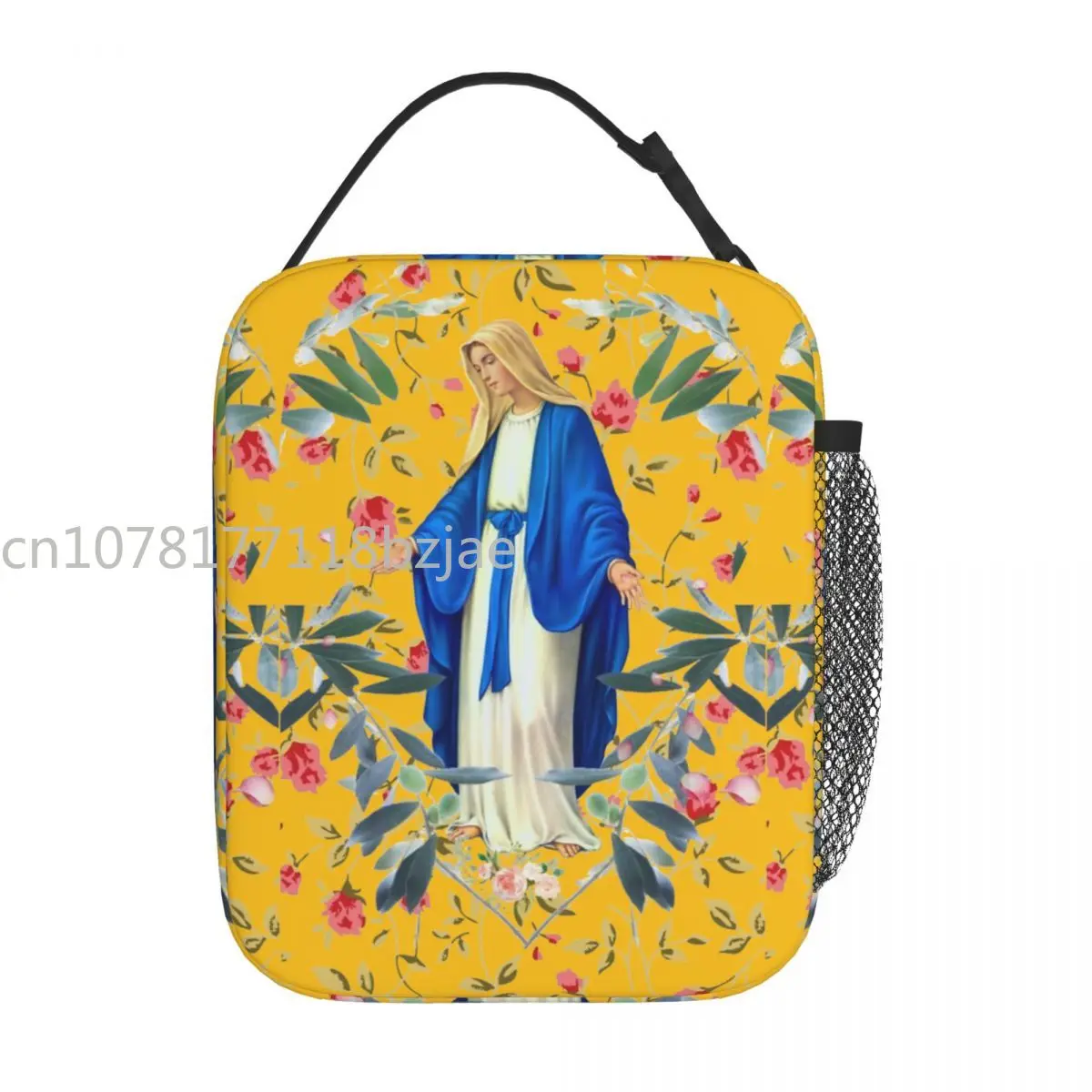 

Virgin Mary Mother Of God Blessed Mary Thermal Insulated Lunch Bags for School Portable Food Bag Container Cooler Lunch Boxes