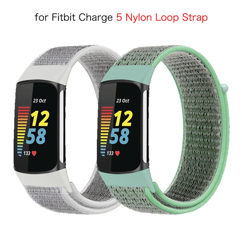 Nylon Loop Strap for Fitbit Charge 5 Smart Watch accessories Sports Bracelet Wristband Correa Pulsera for fitbit Charge5 Band
