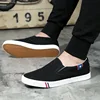 Denim Men's Canvas Shoes Slip-On Sneakers Male Flats Breathable Loafers for Men 2024 Summer Trainers Light Black Shoes Footwear 4
