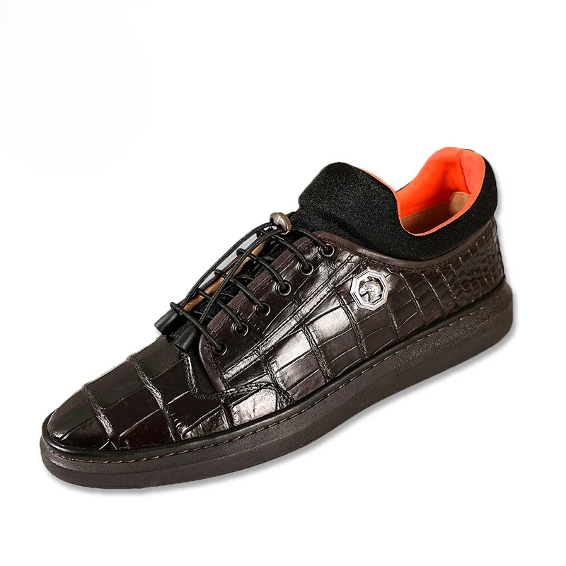 New Coffee Colored Belly Leather Suede Board Shoes Cowhide Lining Men's Casual Shoes Wear-resistant Sole Loafers Oxford Sneakers