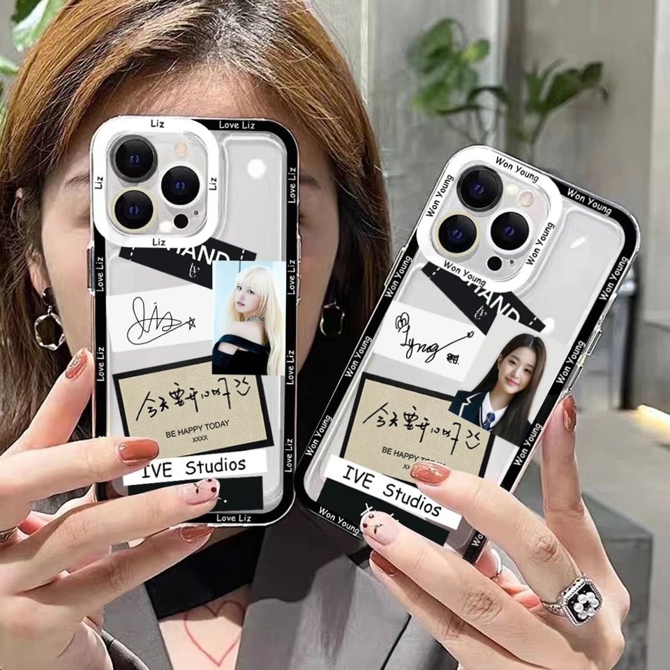 Kpop I-Ive Wave Won Young YuJin Phone Case for IPhone 15 14 13 12