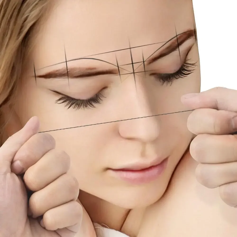1pcs 30m Microblading Mapping String Pre-Inked Eyebrow Marker Thread Tattoo Brows Pre Inked PMU Mapping String tattoo supplies