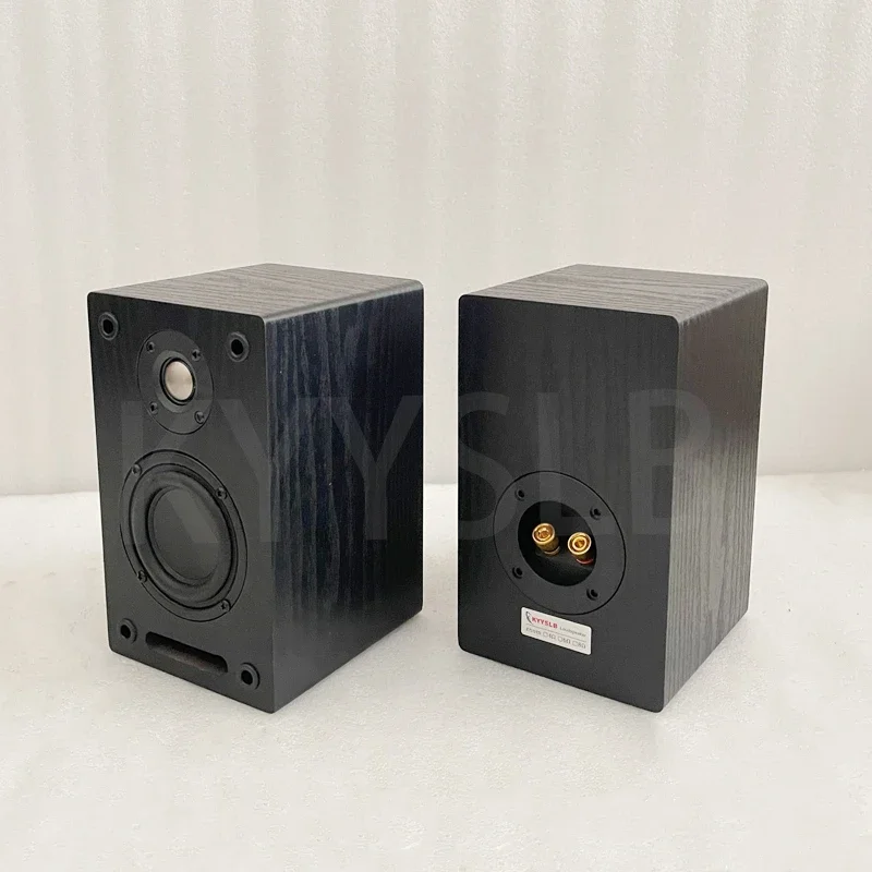 KYYSLB 3 Inch Two-way Speakers Home Audio Sound Amplifier Bookshelf Speaker Wooden Fever Passive LoudSpeaker