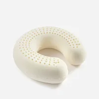 Thailand Natural Latex U-shaped Neck Protection Pillow for Aircraft Travel Neck Lunch Rest Sleeping Pillow U Pillow 1