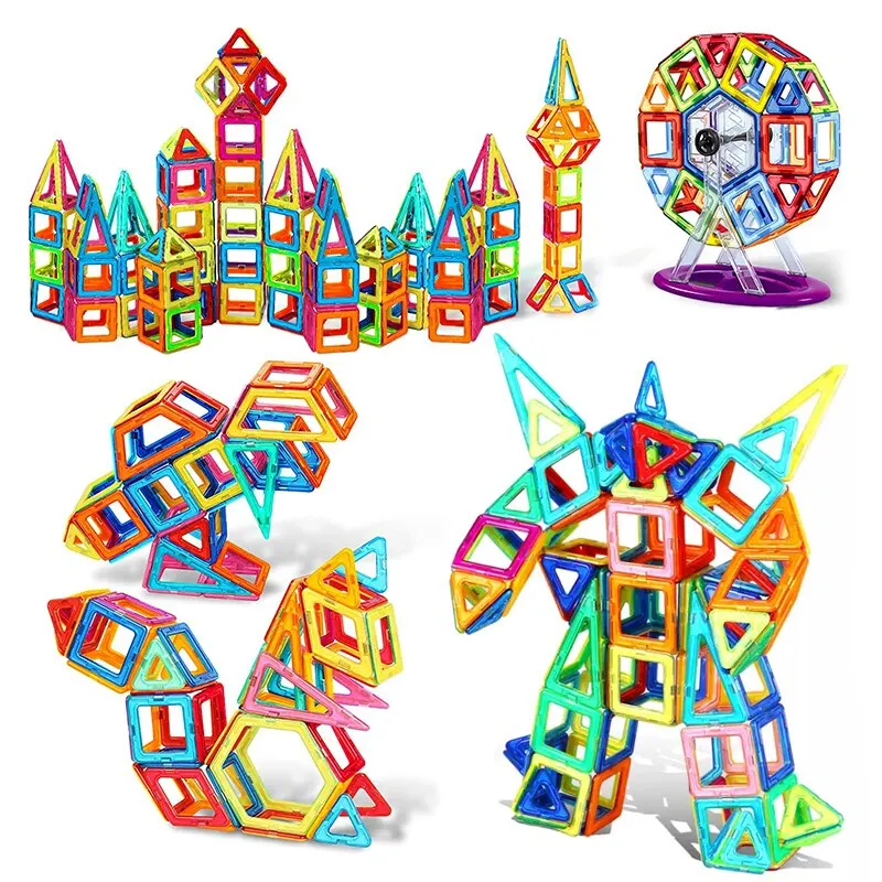 Magnets Toys for Kids Big Size Plus Magnetic Building Blocks for Children Designer Constructor Set Toys Boys Girls Kids magnetic building blocks magnetic assembly toy magnetic alphabet toys