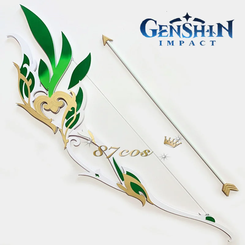 

120cm Game Genshin Impact Tighnari Weapon Arrow Anime Props Christmas Cosplay Yelan Accessories Ganyu Pvc Bow And Arrow Arms