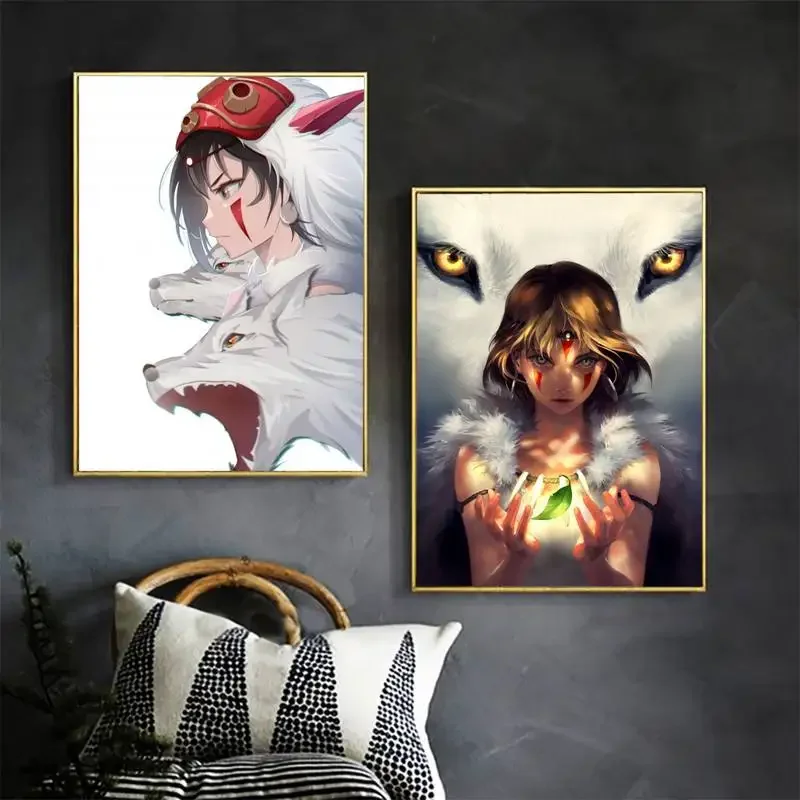 

Babaite anime mononoke POSTER DIY Poster Kraft Paper Vintage Poster Wall Art Painting Study Stickers Big Szie Wall Painting