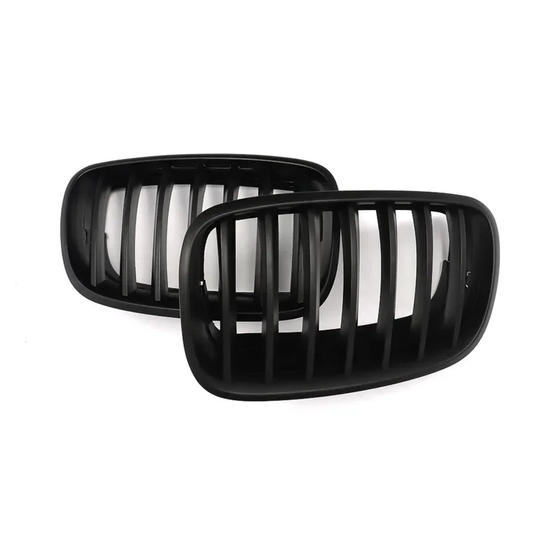 Car Front Hood Grill Kidney Grilles Racing Grill Auto Accessories Pair For BMW X5 X6 E70 E71 2007-2013