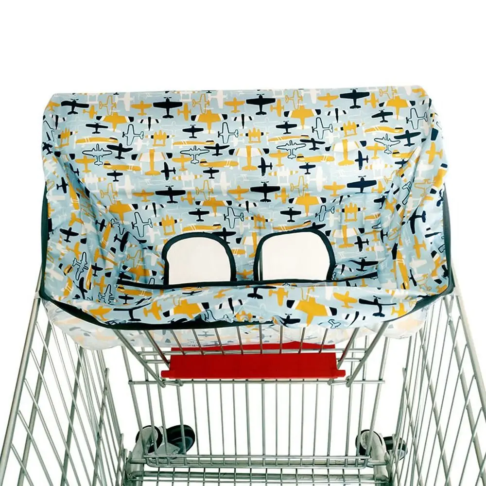 Rocket Anti-dirty Wave Pattern Baby Activity Supplies Shopping Cart Cover Kids Cushion Mat Highchair Cover Baby Trolley