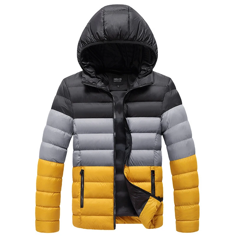 

Men's Winter Coat 2023 New Cotton Coat Male Short Loose Fashion Handsome Casual Down Clothing Thickened Warm Zipper Coat Outside