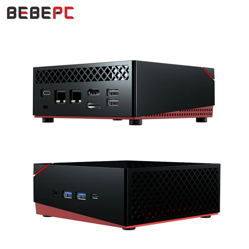 Bebepc Mini Pc Amd Ryzen 5 4500U 32G Ram 2 * Ddr4 3200Mhz Nvme 2280 Ssd 2 * Lan 2.5G Ax200 Rz608 Wifi 4K 1 * Sata 1 * M.2 Gaming Compute