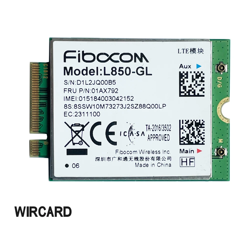 Lte Cartão Módulo sem Fio para Thinkpad x1 Carbono Gen6 X280 T580 T480s L480 x1 Yoga Gen L580 4.4 L850-gl M.2 01ax792 4g - Imagem 2