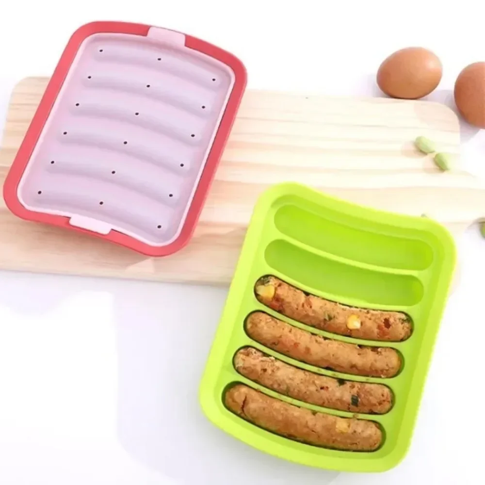 DIY Food Grade Silicone Sausage Mold sausage mold Baby Food Supplement Tool Home Made Hot Dog Ham Sausage Baking Mold