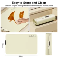 Chauffe-plat électrique pliable, plateau chauffant à chauffage rapide, maintien au chaud des aliments, plaque chauffante portable, 6 réglages de température 6