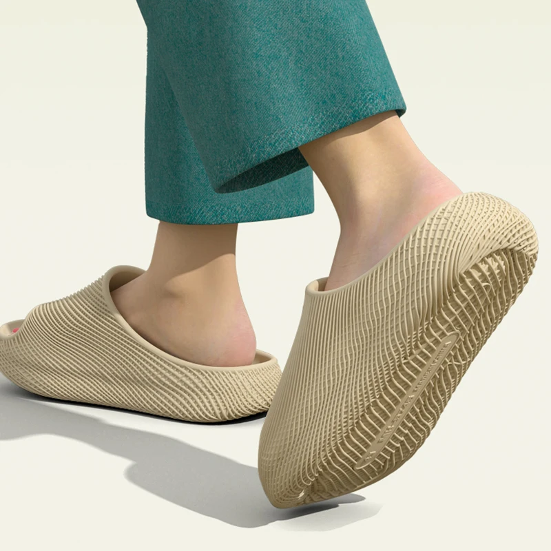 Mesh Design Eva Platform Slipppers Women Indoor Soft Thick Bottom Cloud Slides Woman Outdoor Non Slip Beach Flip Flops Size 45