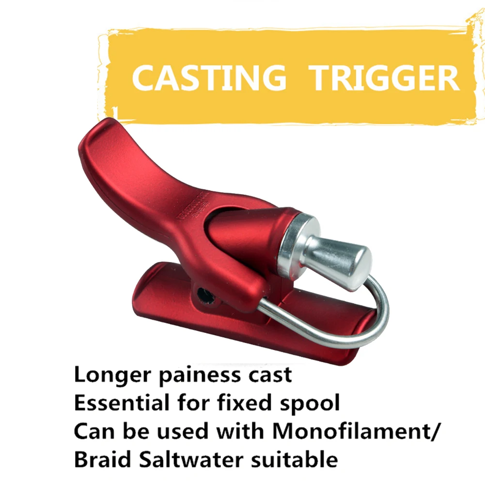 Fishing Launch Gun Clamp Anti-Injury Cannon Surf Fishing Trigger Aid Fixed Spool Casting Aid Fishing Accessories